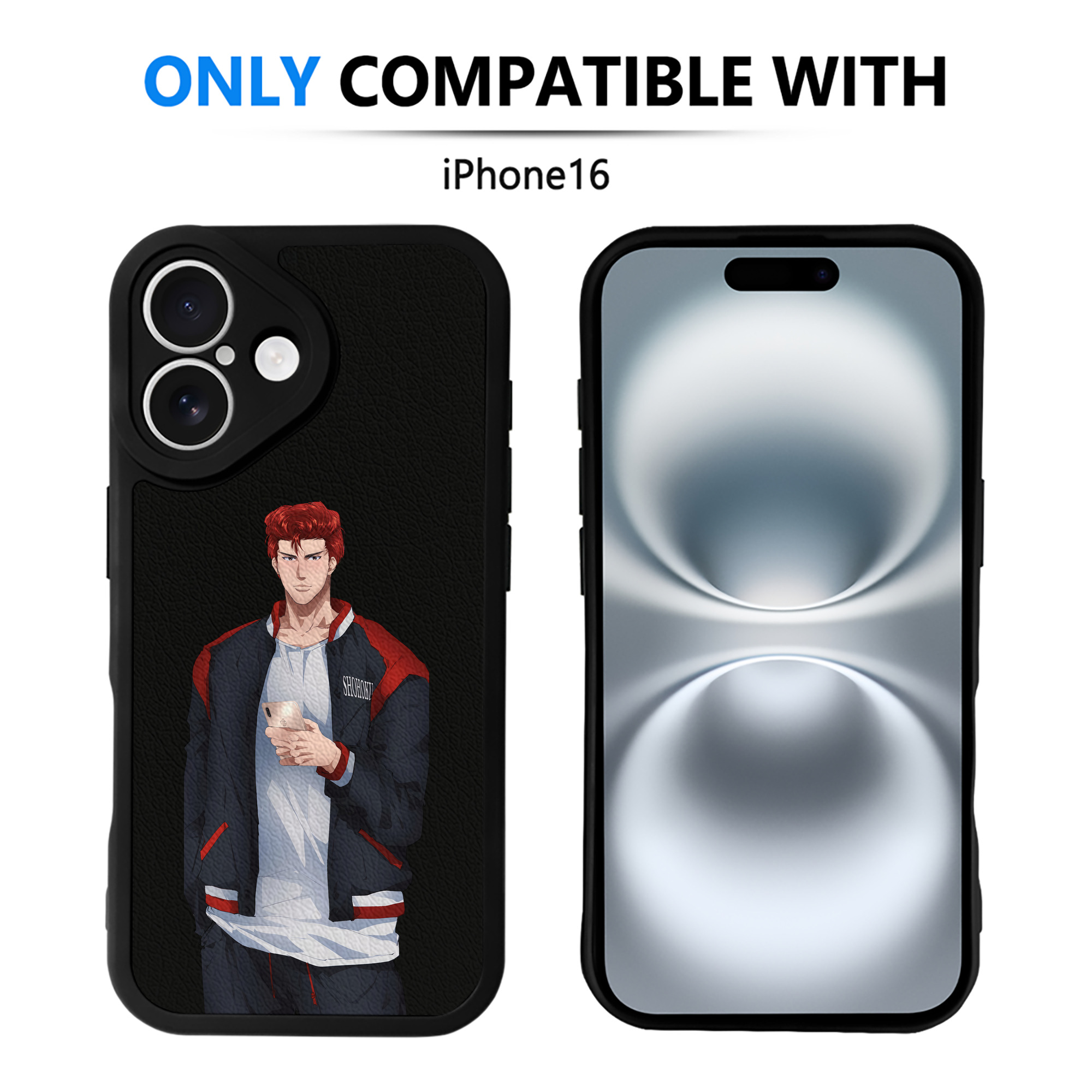 （画像用） SLAM DUNK／スラムダンク 【iPhone 16シリーズ対応】シリコンスマホケース（レザー調） 材質：シリコン